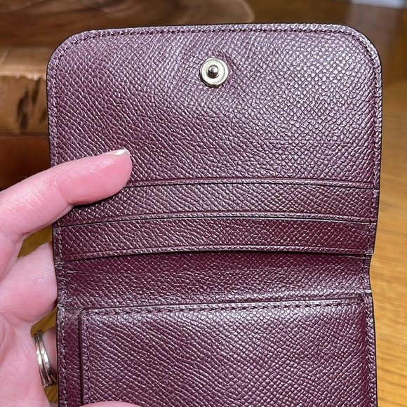 RARE COLOR COACH SMALL TRIFOLD WALLET IN GEOMETRIC COLORBLOCK - Picture 14 of 14